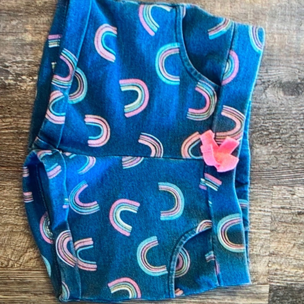 Girls rainbow shorts